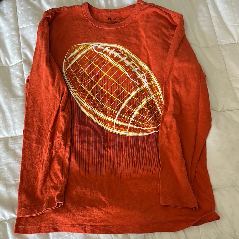 The Children's Place Orange Football Graphic Tee